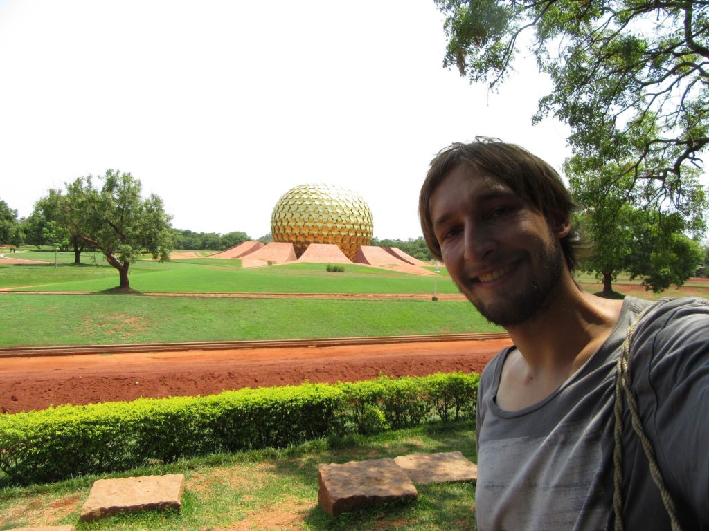 Auroville Selfie Matrimandir